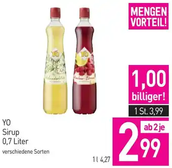 Sutterlüty YO Sirup 0.7 Liter Angebot