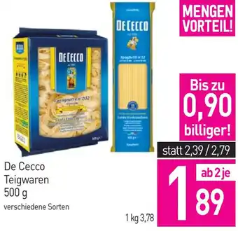 Sutterlüty De Cecco Teigwaren 500 g Angebot
