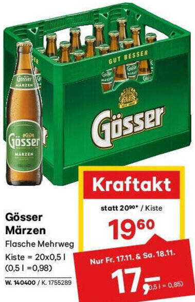 Lagerhaus Gösser Märzen Angebot