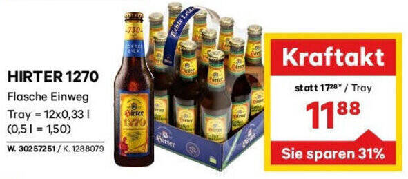 Lagerhaus HIRTER 1270 Angebot