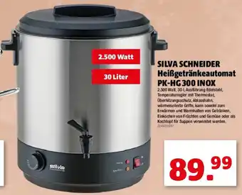 Liebmarkt SILVA SCHNEIDER Heißgetränkeautomat PK-HG 300 INOX Angebot