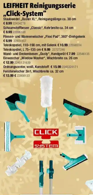 Liebmarkt LEIFHEIT Reinigungsserie Click-System Angebot