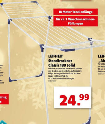 Liebmarkt LEIFHEIT Standtrockner Classic 180 Solid Angebot