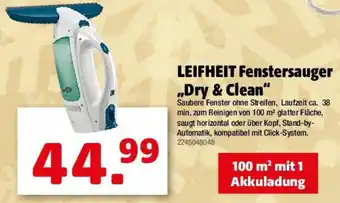 Liebmarkt LEIFHEIT Fenstersauger Dry & Clean Angebot