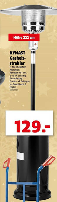 Liebmarkt KYNAST Gasheiz strahler Angebot