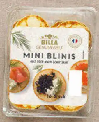 Billa BILLA GENUSSWELT Mini Blinis 135 g Angebot