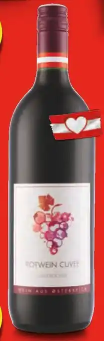 Hofer ROTWEIN CUVEE 1 Liter Angebot