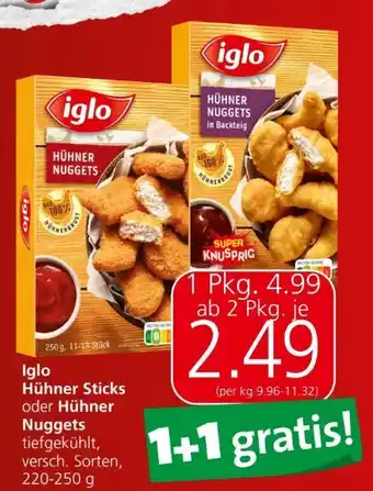 Spar Hühner sticks Angebot