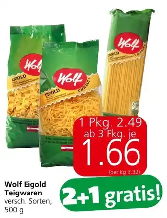 Spar Eigold teigwaren Angebot