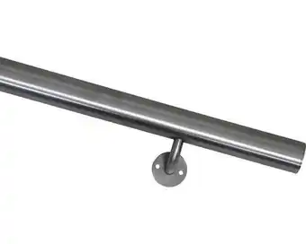 Hornbach Handlaufset pertura edelstahl v2a kompakt mit 3 konsolen l:2000 mm ø 40 mm Angebot