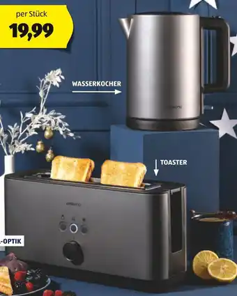 Hofer EDELSTAHL WASSERKOCHER/TOASTER Angebot