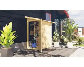 Hornbach Gartenhaus karibu wörlitz 99 x 182 cm natur Angebot