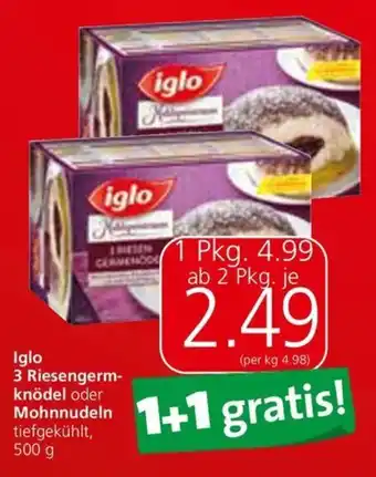 Eurospar Iglo 3 Riesengerm-knödel 500 g Angebot