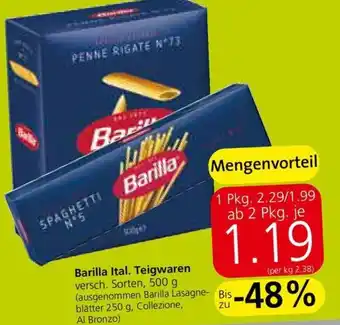 Eurospar Barilla Ital. Teigwaren 500 g Angebot