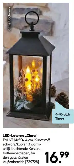 Hellweg LED-Laterne ,,Clara Angebot