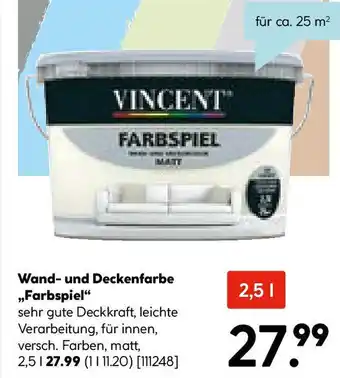 Hellweg Wand- und Deckenfarbe ,,Farbspiel Angebot