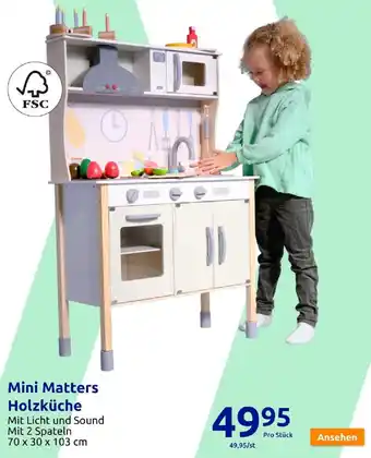 Action Mini Matters Holzküche Angebot