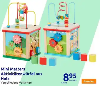 Action Mini Matters Aktivitätenwürfel aus Holz Angebot