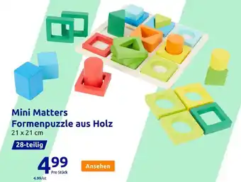 Action Mini Matters Formenpuzzle aus Holz Angebot