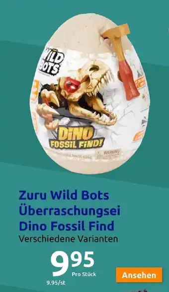 Action Zuru Wild Bots Überraschungsei Dino Fossil Find Angebot