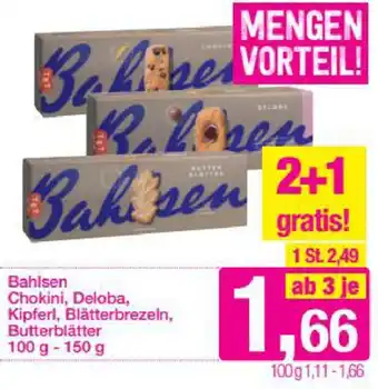 Sutterlüty Bahlsen Chokini,Deloba, Kipferl, Blätterbrezeln, Butterblätter 100-150g Angebot