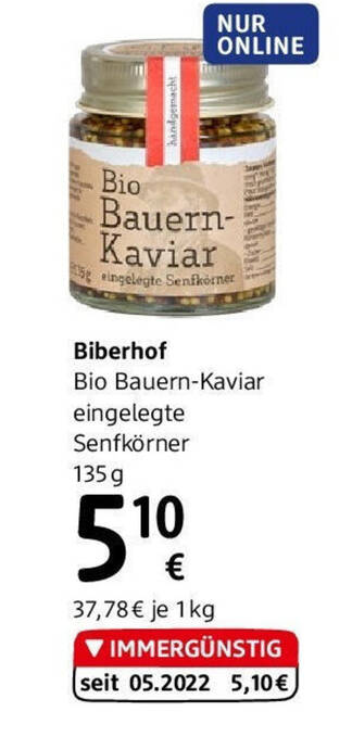 dm Biberhof Bio Bauern-Kaviar Angebot