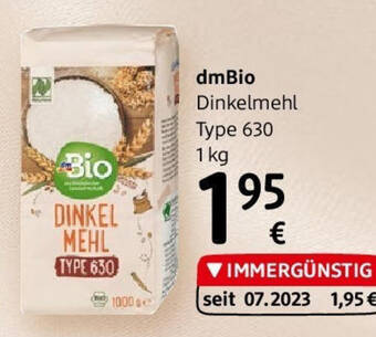 dm dmBio Dinkelmehl Type 630 1 kg Angebot