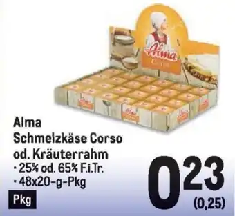 Metro Alma Schmelzkäse Corso od. Kräuterrahm Angebot
