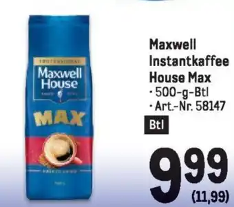 Maxwell Instantkaffee House Max