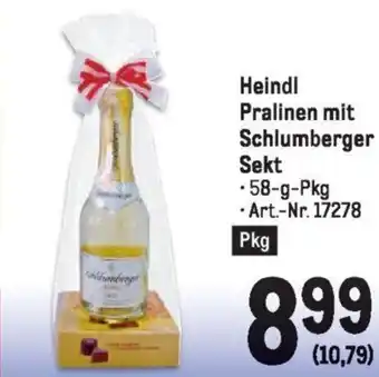 Metro Heindl Pralinen mit Schlumberger Sekt Angebot