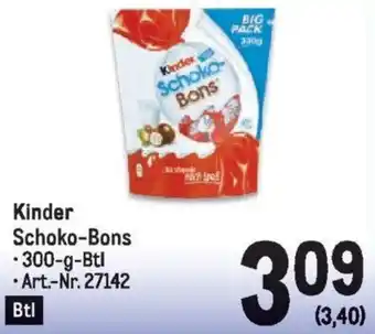 Metro Kinder Schoko-Bons Angebot
