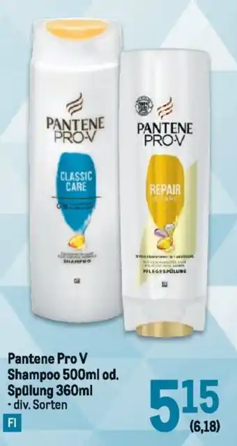 Metro Pantene Pro V Shampoo Angebot