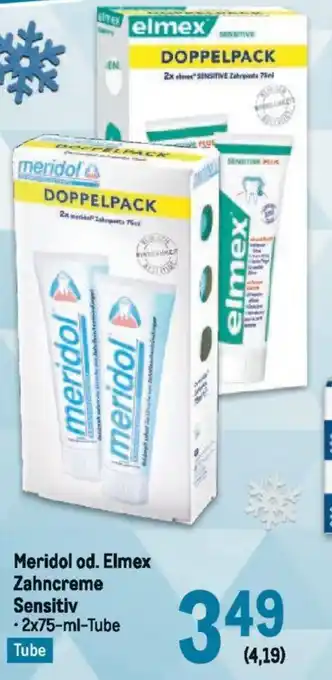 Metro Meridol od. Elmex Zahncreme Sensitiv Angebot