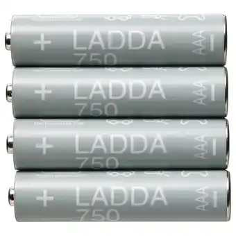 IKEA Ladda akku, aufladbar, hr03 aaa 1,2 v, 750 mah Angebot