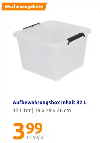 Action Aufbewahrungsbox Inhalt 32L Angebot