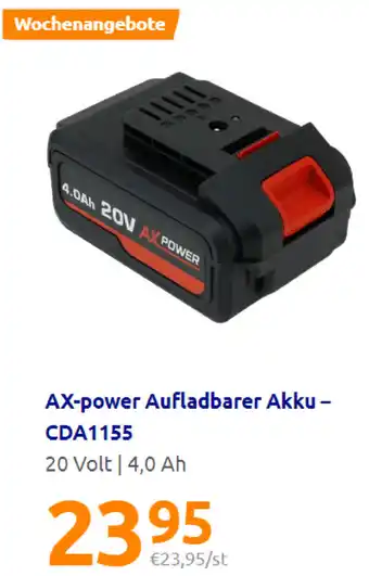 Action AX-power Aufladbarer Akku CDA1155 Angebot
