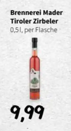 Der Grissemann Brennerei Mader Tiroler Zirbeler 0,5L Angebot