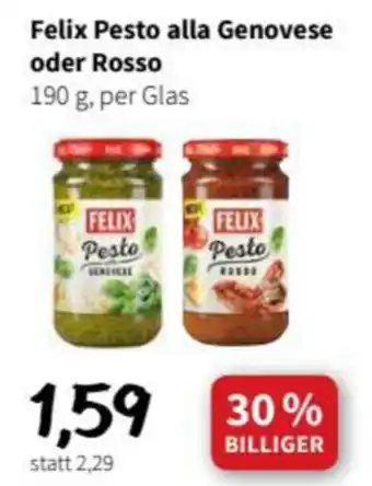 Der Grissemann Felix Pesto alla Genovese oder Rosso 190g Angebot