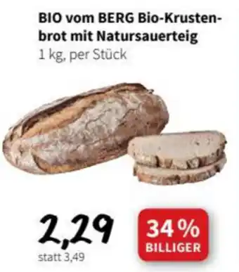 Der Grissemann Bio vom Berg Bio Krustenbrot mit Natursauerteig 1kg Angebot