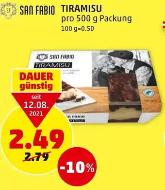 PENNY San Fabio Tiramisu 500g Angebot