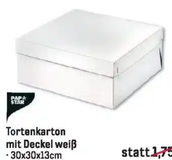 Metro Tortenkarton mit Deckel weiß Angebot