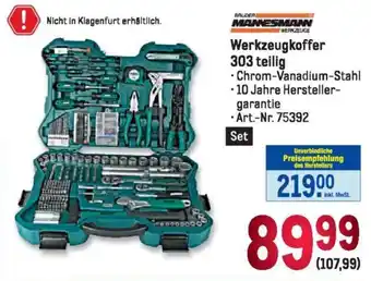 Metro MANNESMANNY Werkzeugkoffer 303 teilig Angebot