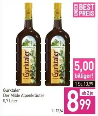 Sutterlüty Gurktaler Der Milde Alpenkräuter 0,7 Liter Angebot