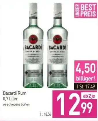 Sutterlüty Bacardi Rum 0,7 Liter Angebot
