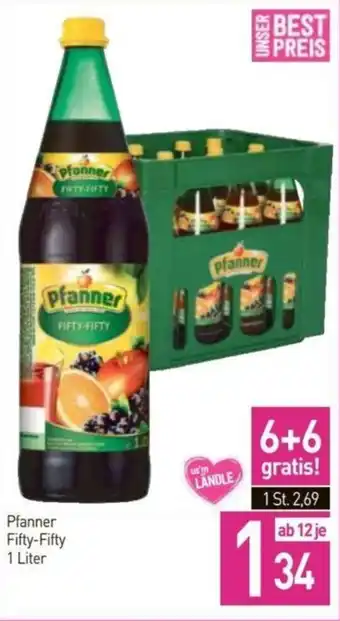 Sutterlüty Pfanner Fifty-Fifty 1 Liter Angebot
