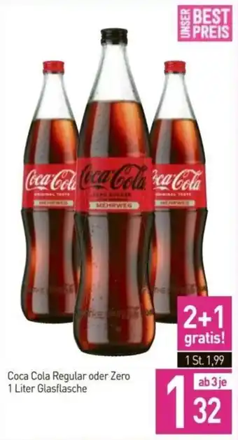 Sutterlüty Coca Cola Regular oder Zero 1 Liter Angebot