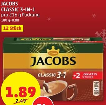 PENNY JACOBS CLASSIC 3-IN-1 pro 216 g Packung Angebot