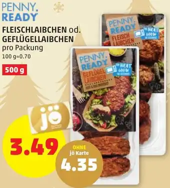 PENNY FLEISCHLAIBCHEN od. GEFLÜGELLAIBCHEN Angebot