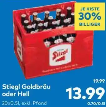 T&G Stiegl Goldbräu oder Hell Angebot