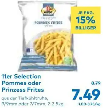 T&G 11er Selection Pommes oder Prinzess Frites Angebot